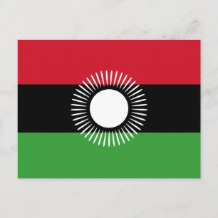 Carte postale Drapeau Malawi