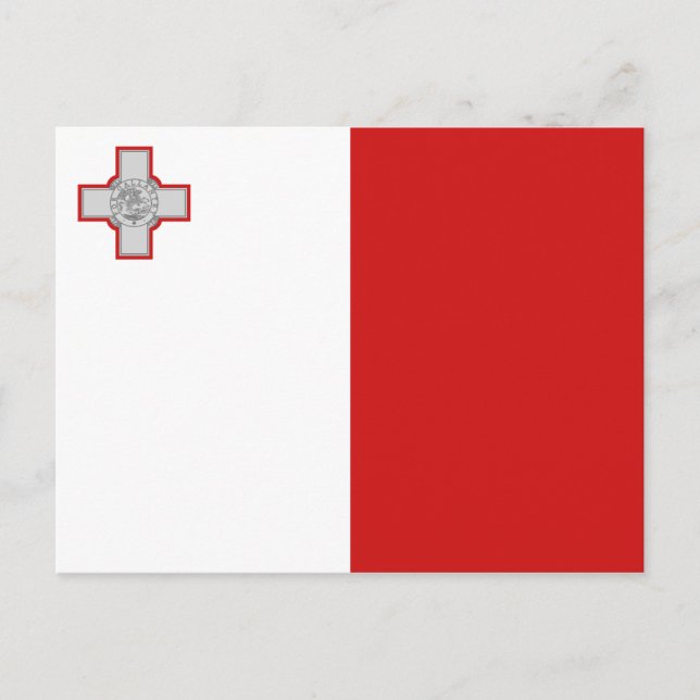Carte postale Drapeau Malte (Devant)