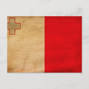 Carte Postale Drapeau Malte