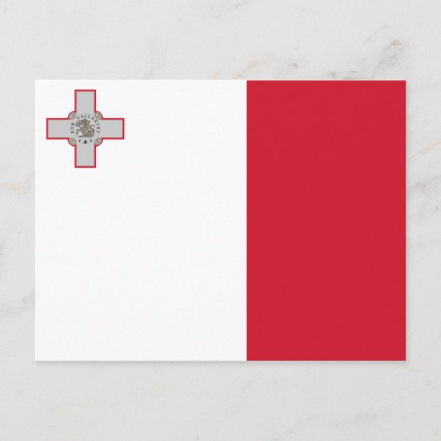 Carte postale Drapeau Malte (Devant)