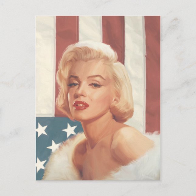 Carte Postale Drapeau Marilyn (Devant)