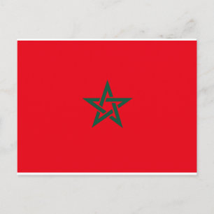 Carte Postale Drapeau Maroc