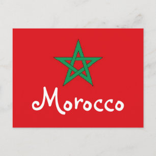 Carte Postale drapeau marocain