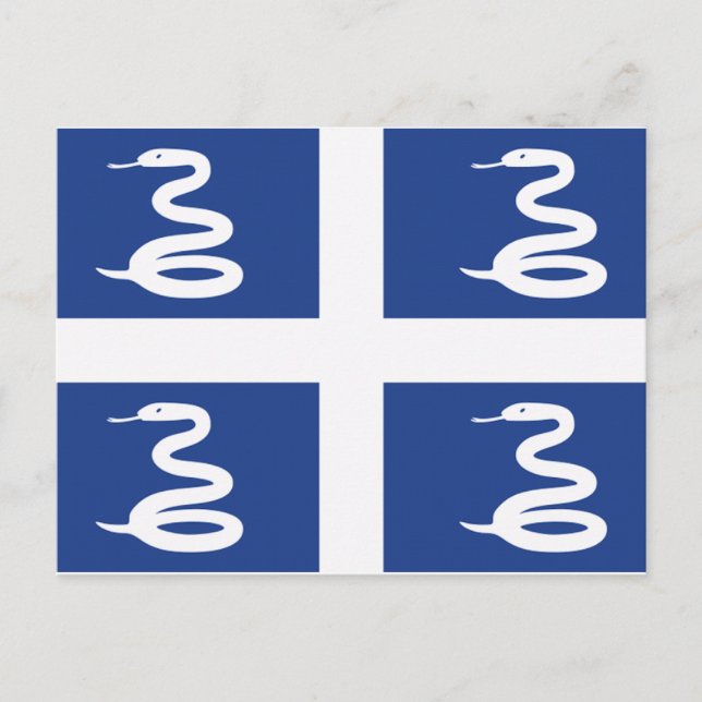 Carte Postale Drapeau Martinique (Devant)