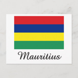 Carte Postale Drapeau Maurice