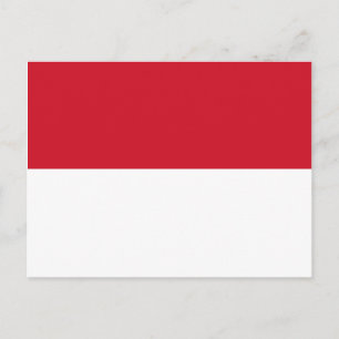 Carte postale Drapeau Monaco