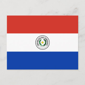 Carte Postale Drapeau mondial du Paraguay