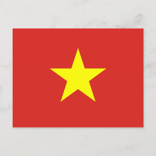 Carte Postale Drapeau mondial du Vietnam