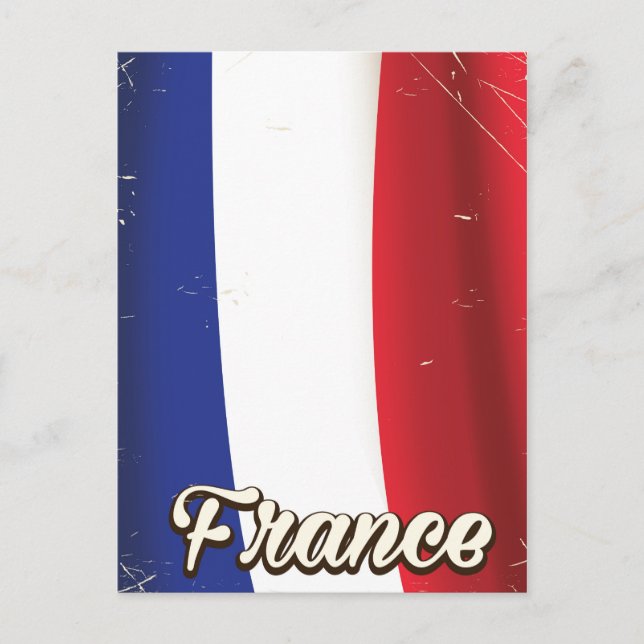 Carte Postale Drapeau national de France (Devant)