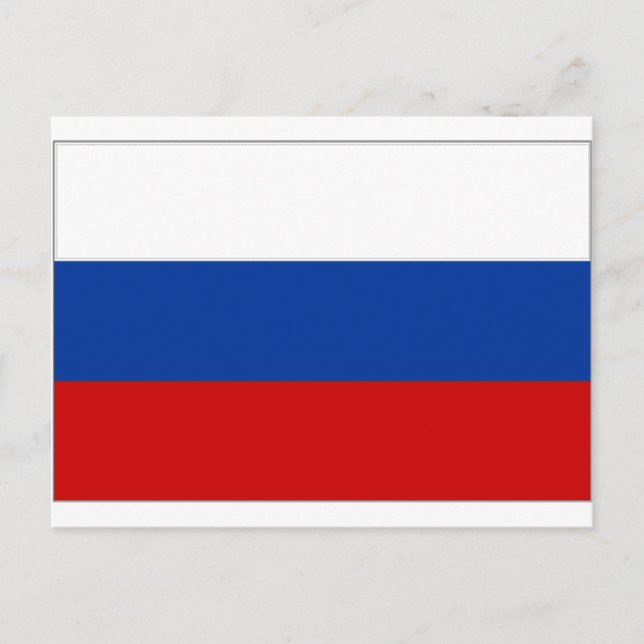 Carte Postale Drapeau national de la Fédération de Russie (Devant)