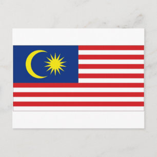 Carte Postale Drapeau national de Malaisie