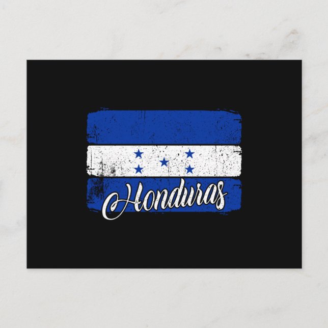 Carte Postale Drapeau national du Honduras (Devant)