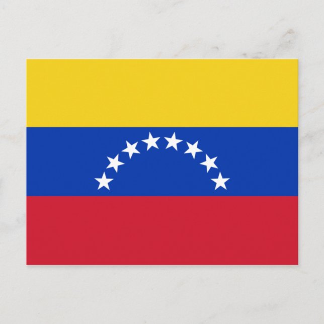 Carte Postale drapeau national du Venezuela (Devant)