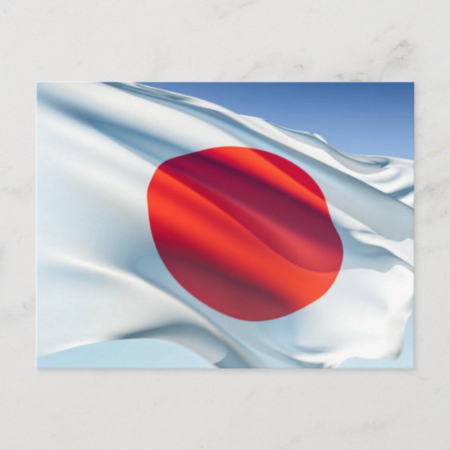 Carte Postale Drapeau national japonais (Devant)