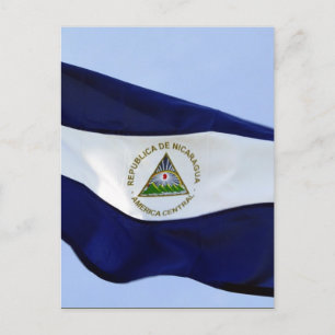 Carte Postale drapeau nicaraguayen