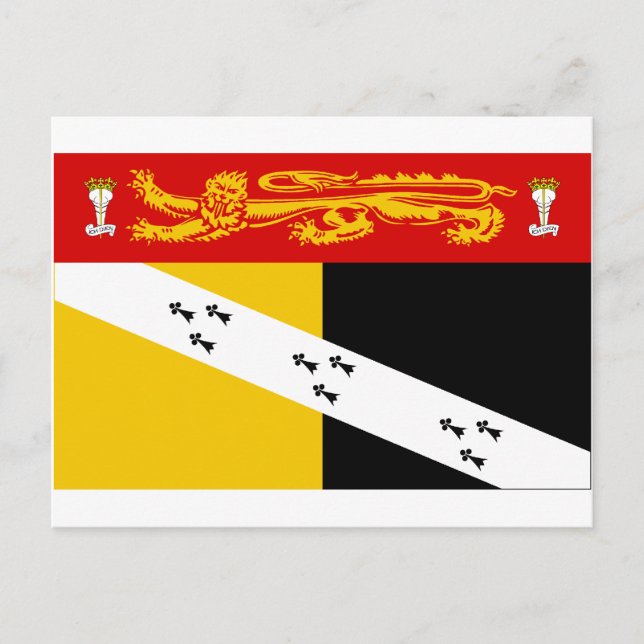 Carte Postale Drapeau Norfolk (Devant)