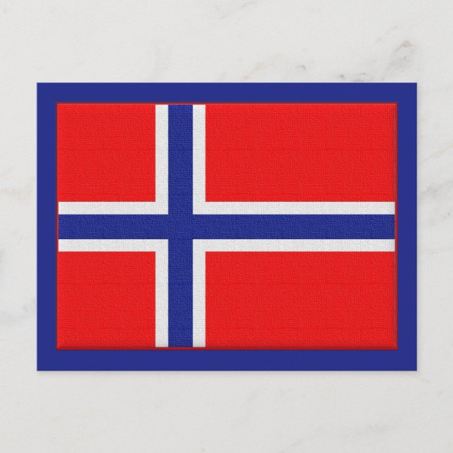 Carte Postale Drapeau norvégien (Devant)