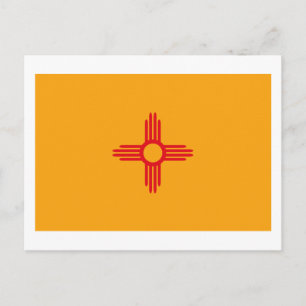 Carte postale drapeau Nouveau-Mexique
