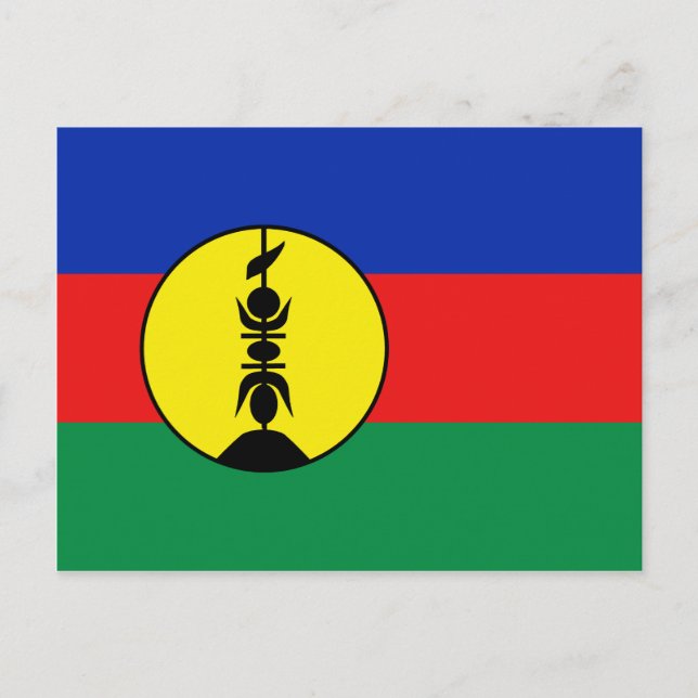 Carte postale Drapeau Nouvelle-Calédonie (Devant)