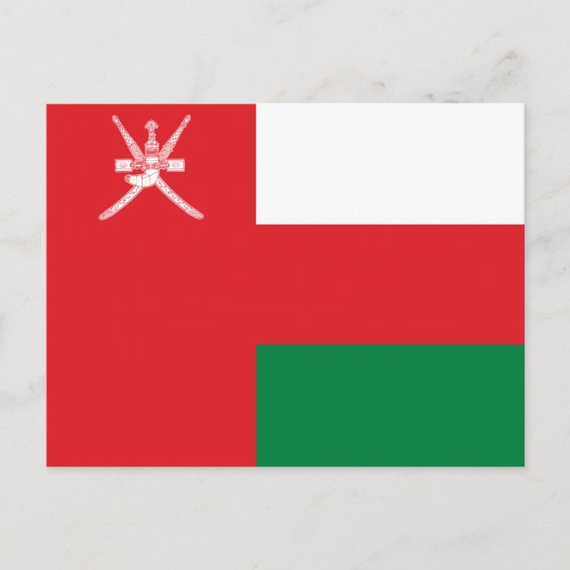 Carte Postale Drapeau Oman (Devant)