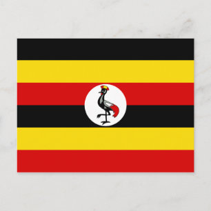 Carte postale drapeau Ouganda
