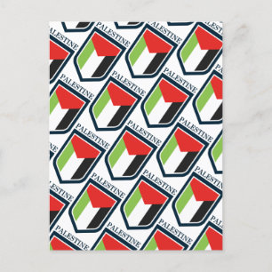 Carte Postale Drapeau palestinien