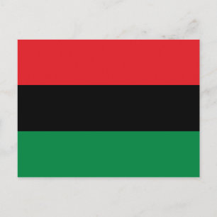 Carte Postale Drapeau panafricain de l'UNIA