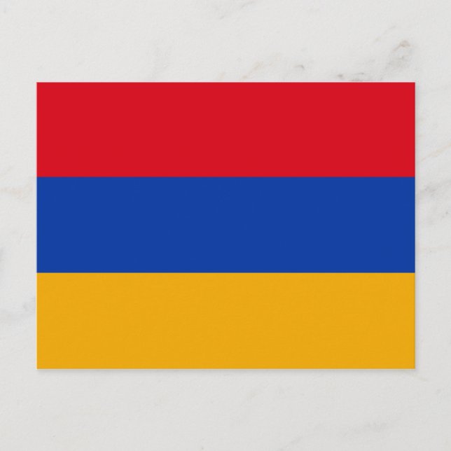 Carte Postale Drapeau patriotique arménien (Devant)