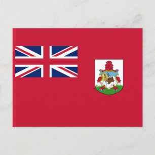 Carte Postale Drapeau patriotique des Bermudes
