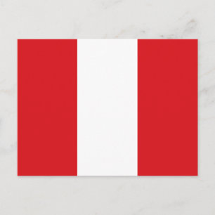 Carte postale Drapeau Pérou