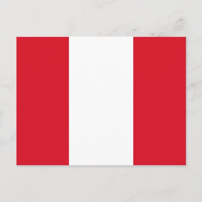 Carte postale Drapeau Pérou (Pérou) (Devant)