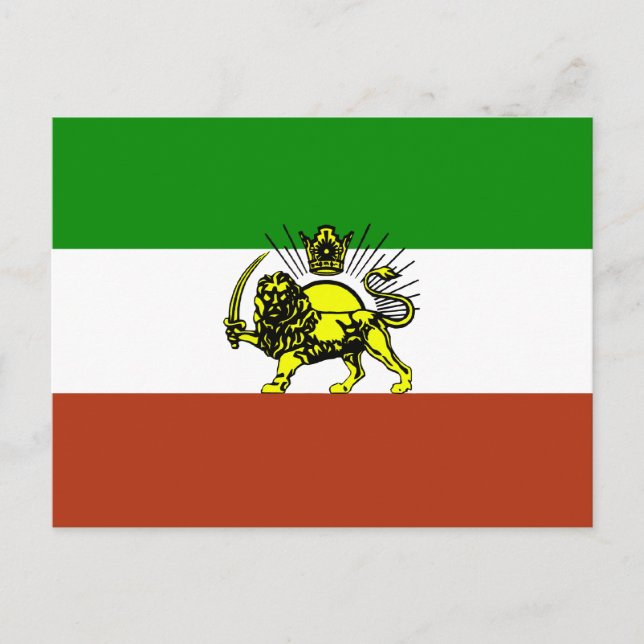 Carte Postale Drapeau Perse (Devant)