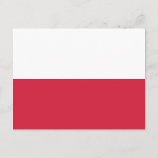 Carte Postale Drapeau polonais (Devant)