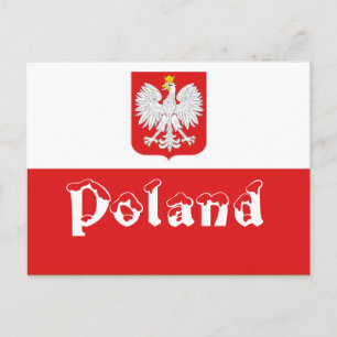 Carte Postale Drapeau polonais