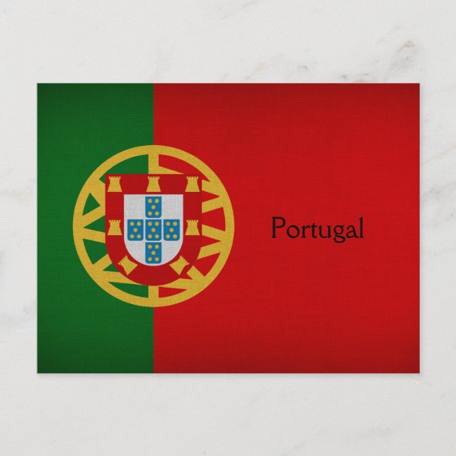Carte Postale Drapeau Portugal (Devant)