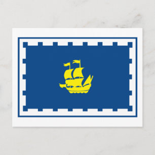 Carte postale Drapeau Québec