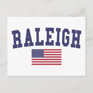 Carte Postale Drapeau Raleigh US