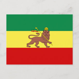 Carte Postale Drapeau rastafarien (Rastafarianisme) (Rasta)