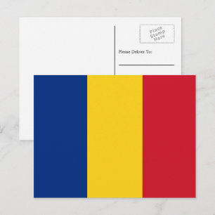 Carte Postale Drapeau roumain, Drapeau de la Roumanie