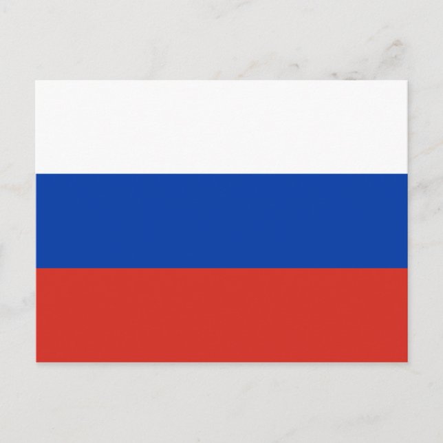 Carte postale drapeau russe (Devant)