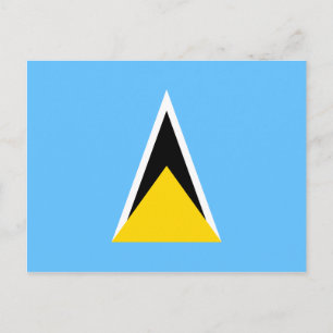 Carte postale Drapeau Sainte-Lucie