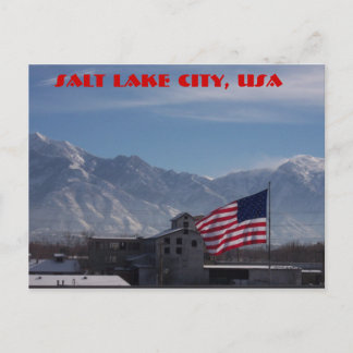 Carte Postale drapeau, Salt Lake City, États-Unis