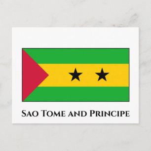 Carte Postale Drapeau Sao Tomé-et-Principe