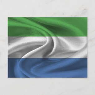 Carte Postale Drapeau Sierra Leone