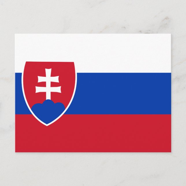 Carte Postale Drapeau slovaque (Devant)