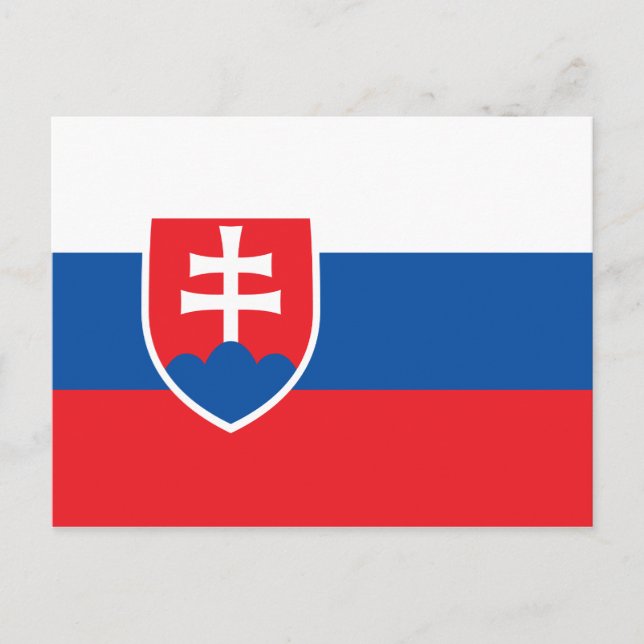 Carte postale Drapeau Slovaquie (Devant)