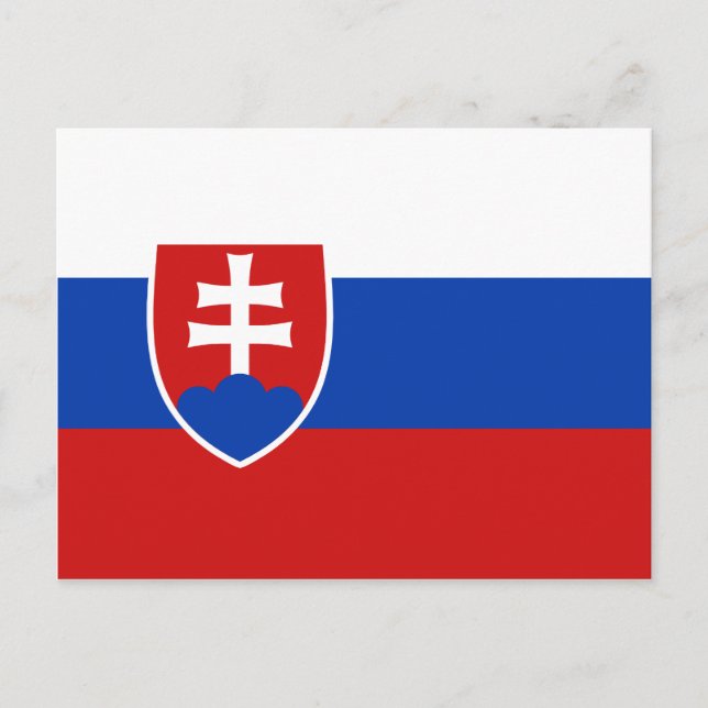 Carte postale Drapeau Slovaquie (Devant)