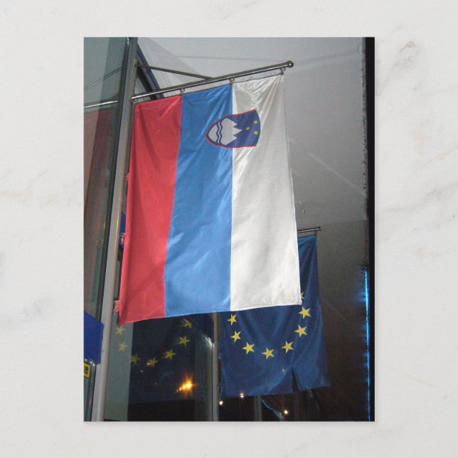Carte Postale drapeau slovenia (Devant)