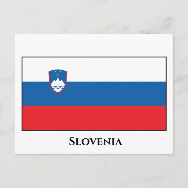 Carte Postale Drapeau Slovénie (Devant)