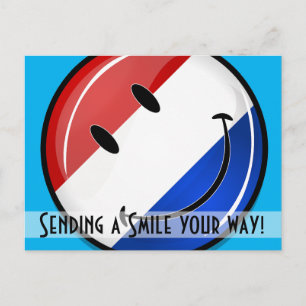 Carte Postale Drapeau souriant Holland Pays-Bas